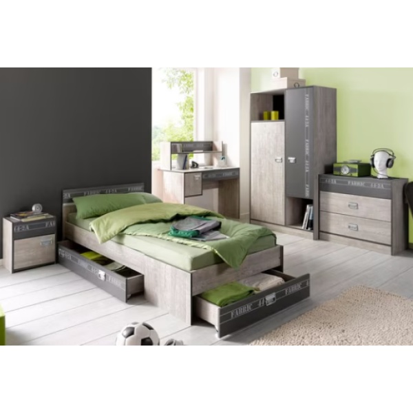 Comodă modernă, 87 cm lățime, culoare gri cenușiu, 77 cm înălțime - imagine 2