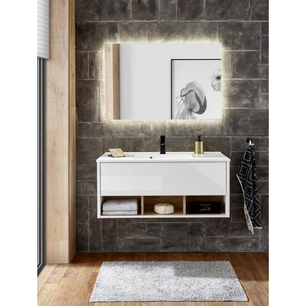 Oglinda cu LED, 100 cm lățime, 65 cm înălțime - imagine 1