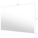 Oglinda cu LED, 100 cm lățime, 65 cm înălțime - imagine 6