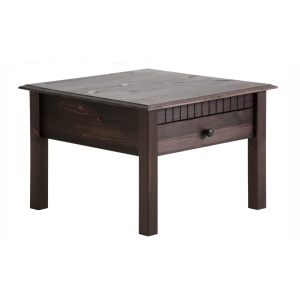 Măsuță de cafea, 60 cm lățime, culoare maro închis, 42 cm înălțime