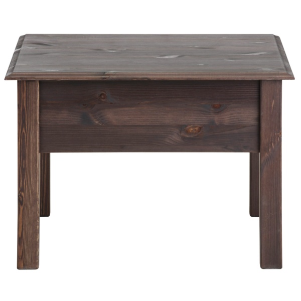 Măsuță de cafea, 60 cm lățime, culoare maro închis, 42 cm înălțime - imagine 3