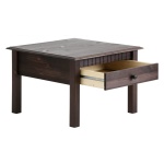 Măsuță de cafea, 60 cm lățime, culoare maro închis, 42 cm înălțime - imagine 6