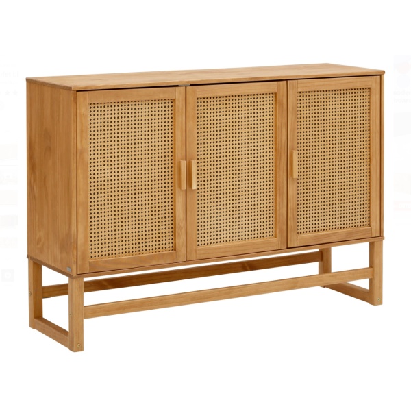Bufet, 128 cm lățime, culoarea mierii, 90 cm înălțime - imagine 3
