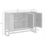 Bufet, 128 cm lățime, culoarea mierii, 90 cm înălțime - imagine 6