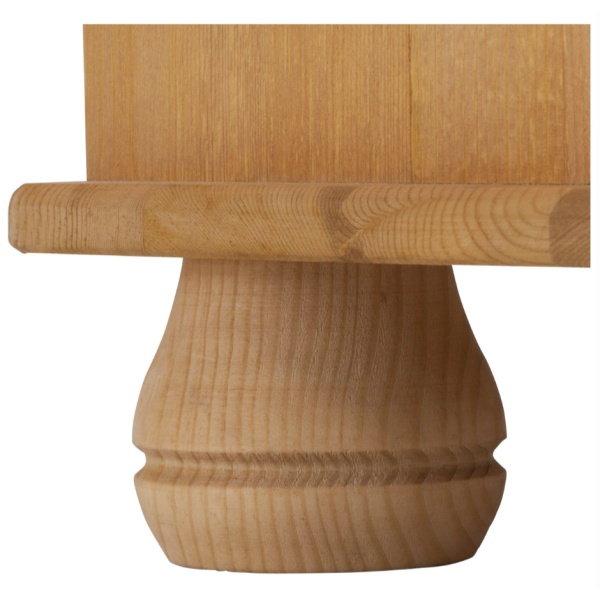 Comodă de colț, 90 cm lățime, culoare naturală, 80 cm înălțime - imagine 5