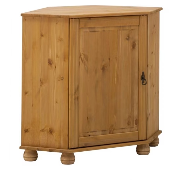 Comodă de colț, 90 cm lățime, culoare naturală, 80 cm înălțime - imagine 2