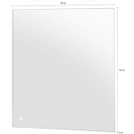 Oglindă cu lumină LED, 60 cm lățime - imagine 6