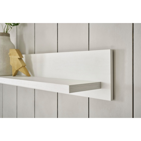 Etajeră, 150 cm lățime, culoare alb, 20 cm adâncime - imagine 4