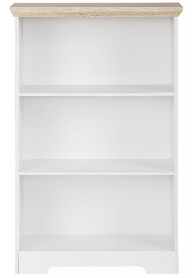 Screenshot 2025-10-23 150624 Bibliotecă, 73 cm lățime, culoare alb/stejar, 113 cm înălțime - imagine 2