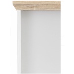 Bibliotecă, 73 cm lățime, culoare alb/stejar, 113 cm înălțime - imagine 3