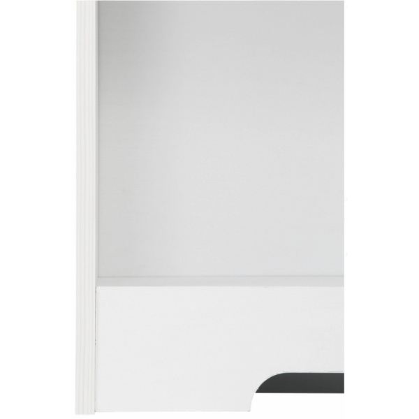 Bibliotecă, 73 cm lățime, culoare alb/stejar, 113 cm înălțime - imagine 4