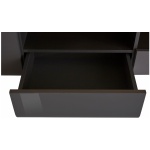 Comodă TV, 208 cm lățime, culoare antracit/stejar, 47 cm înălțime - imagine 5