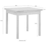 Masa extensibila de sufragerie, 80 cm latime, 120 cm latime extinsa - imagine 6