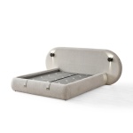 Pat Boxspring THALUMA PRO cu lada de depozitare, structura metalica, material si saltea premium cu topper integrat, LED-uri incorporate in capatai. - imagine 4