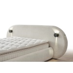 Pat Boxspring THALUMA PRO cu lada de depozitare, structura metalica, material si saltea premium cu topper integrat, LED-uri incorporate in capatai. - imagine 6