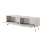 Comodă TV cashmere 163 cm cu compartimente, fronturi MDF și design modern elegant pentru living SERENA - imagine 4