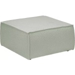 Otoman tapitat, culoare verde menta, 80 cm, design modern si versatil, ideal pentru relaxare si completarea zonei de living - imagine 4