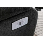 Fotoliu tapitat gri antracit, design modern, confort premium pentru living, 97 cm - imagine 4