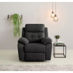 Fotoliu tapitat gri antracit, design modern, confort premium pentru living, 97 cm