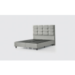 Pat Boxspring BEST cu ladă de depozitare, structură metalică și saltea premium cu topper integrat - imagine 3