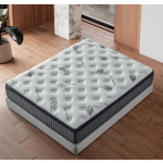 Pat Boxspring HERMES cu lada de depozitare, structura metalica, material si saltea premium cu topper integrat - imagine 5