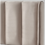 Pat Boxspring EDDA cu lada de depozitare, structura metalica, saltea premium cu topper integrat, material catifelat - imagine 6