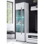 Set living modern cu 2 vitrine și comodă TV, alb lucios, design elegant și spațios pentru living contemporan - imagine 8