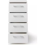 Comodă 40 cm lungime, 4 sertare, compartimentare premium, culoare alb alpin, 81 cm inaltime - imagine 3
