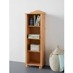 Bibliotecă stejar natural 45 cm cu 3 rafturi, design compact modern pentru living sau birou, 140 cm înălțime