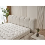 Pat Boxspring ZARO lada de depozitare, structura metalica, material si saltea premium - imagine 3