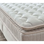 Pat Boxspring ASTORIA cu ladă de depozitare și saltea pocket spring cu topper integrat, design modern, tapițat premium - imagine 4