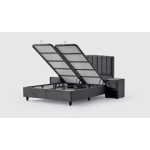 Pat Boxspring COSTA cu ladă de depozitare, structura metalica, material și saltea premium, design modern - imagine 5