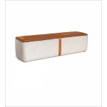 Pat Boxspring SILENT NIGHT cu ladă de depozitare, structura metalica, material și saltea premium, bancuta separata - imagine 2