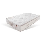 Set 2 paturi 120×200 cm, tapițate catifea premium, culoare roz pudrat, tăblie moale cu panouri ovale, design modern și sigur pentru copii DUO MOON - imagine 3