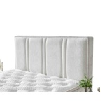 Pat Boxspring PAROS XL cu ladă de depozitare, structura metalica, material și saltea premium cu topper integrat - imagine 4