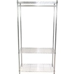 Cuier haine mobil 90 cm, pe roți, structură metalică, design practic pentru depozitare, 187 cm înălțime - imagine 2