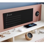 Birou 117 cm, 3 sertare cu organizator și etajeră, stil modern romantic, alb mat și roz pudră, accente rose-gold, design premium pentru studiu și make-up PEARL - imagine 5