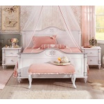 Noptieră 50 cm, 2 sertare, stil clasic romantic, alb mat cu accente patinate, design elegant cu detalii sculptate BELLE - imagine 2