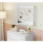 Modul înfășat pentru comodă, stil clasic romantic, alb mat, design ergonomic cu margini înălțate, sigur și practic pentru bebeluși BELLE - imagine 2