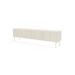 Comodă TV casmir 195 cm cu 4 uși rabatabile și sistem push-to-open, design modern minimalist pentru living RIVA - imagine 2
