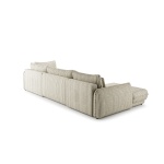 Colțar extensibil în U, cu ladă depozitare, arcuri sinusoidale și spumă HR, design premium modern, 370 cm TORRO - imagine 6