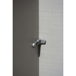 Dressing 270 cm lungime, 3 usi glisante, oglinda pe mijloc, culoare alb alpin, compartimentare premium,  210 cm inaltime - imagine 5